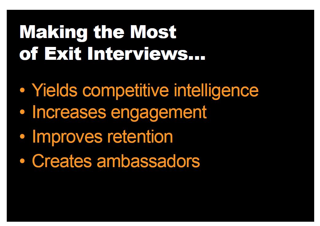 Making the most of exit interviews