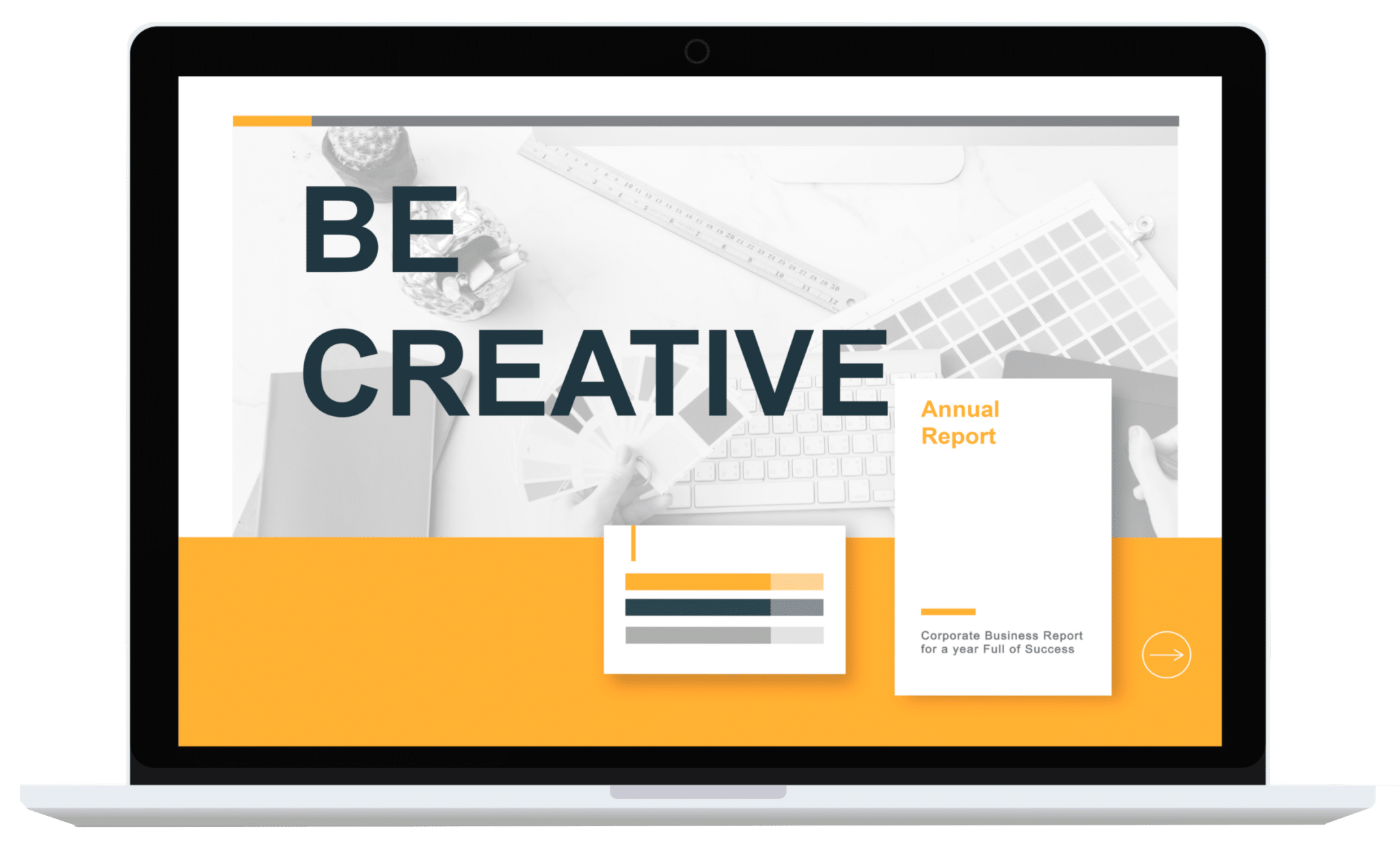 Marketing Staffing Agency | Computer screen that says Be Creative