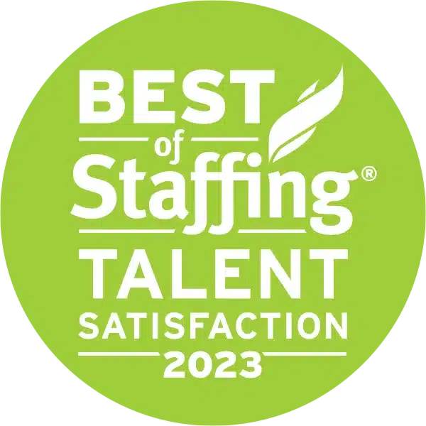 Best of staffing talent satisfaction 2023 award | Legal Staffing Agencies | Clearly Rated | Best of Staffing