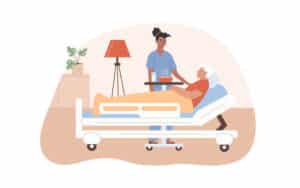 Nurse demonstrating how to become a nurse.
