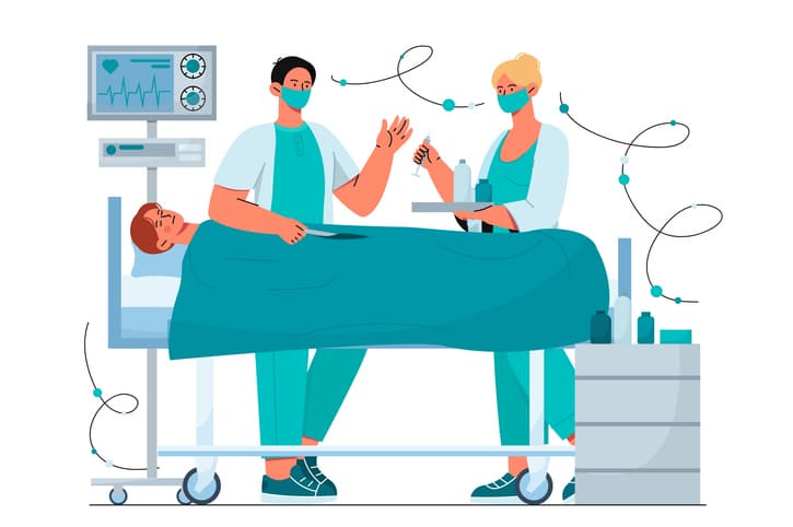 CRNA demonstrating how to be a CRNA.
