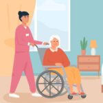 Two individuals celebrating Home Care and Hospice Month.