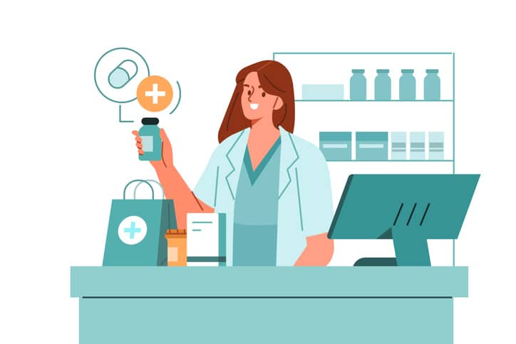 Pharmacist celebrating National Pharmacist Day.