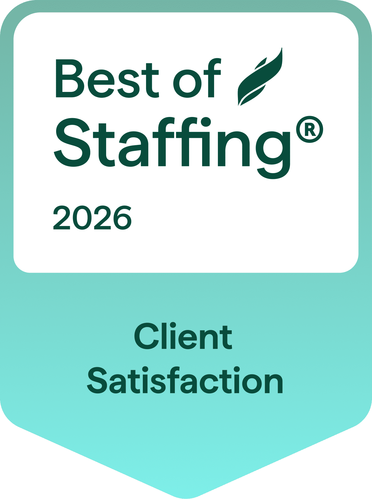 Clearly Rated Award | Best of Staffing Client Satisfaction